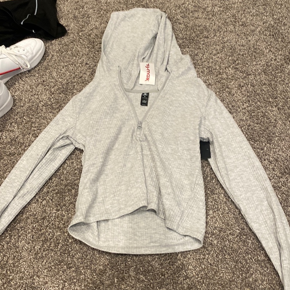 A very soft half zip up shirt